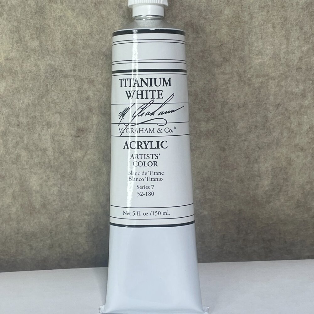 M. Graham 5-Ounce Tube Acrylic Paint, Titanium BRAND NEW